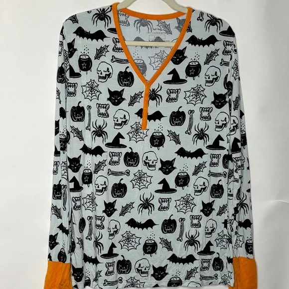 Little Sleepies Witches Brew Women's Long Sleeve Pajama Top - Picture 1 of 2